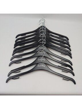 Bundle Lot 10x Joseph Ribkoff Designer Clothes Store Hangers Black Plastic Read
